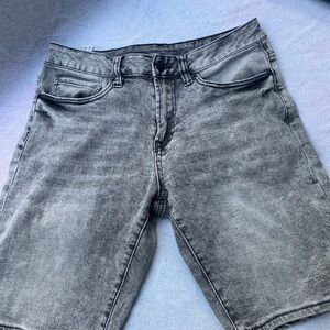 Buffalo David Bitton Men's Washed Gray Denim Shorts
